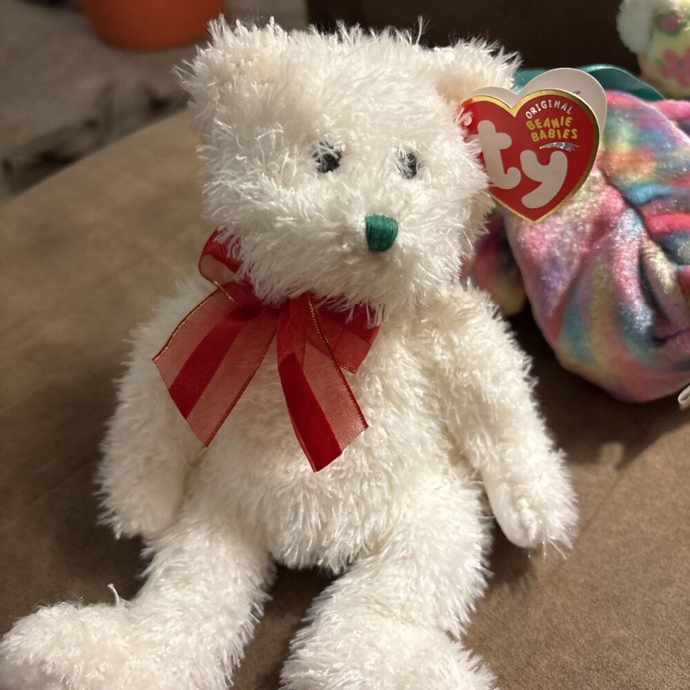 Ty Beanie Baby 2004 HOLIDAY TEDDY the Bear 9" NEW MWMTs Plush Stuffed Animal Toy